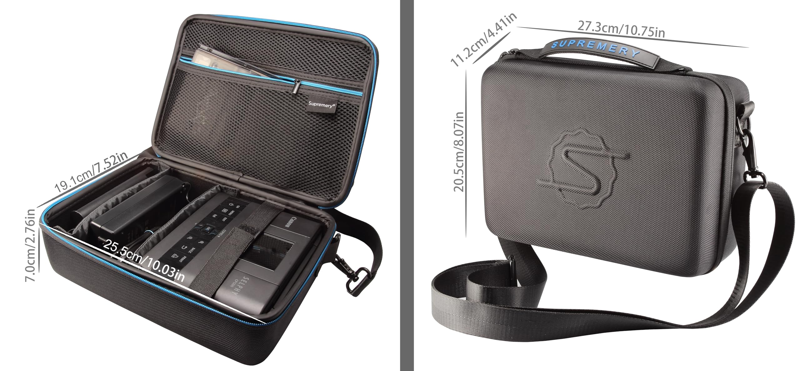 Borsa per Canon Selphy CP1200 CP1300 CP1500 Contenitore Envoltura protettiva Astuccio Custodia per il trasporto