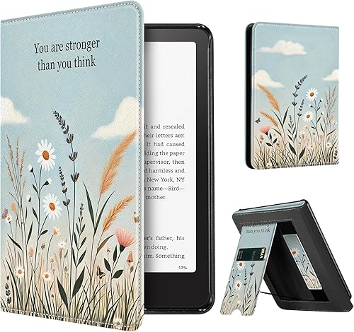 Miniatura 33 de CoBak Funda con soporte para Kindle Paperwhite 12.ª generación 2024 (7") y Kindle Colorsoft Signature Edition - Funda de piel sintética duradera con