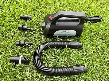 600W Electric Air Pump for Inflatable Mirro Ball Gymnastics Mat, 110-120V AC Air Mattress Pump Quick Fill Inflator Deflator Pump, Portable Air Pump for Pool Floats/Air Bed/Bunker/Gym 4 Nozzles