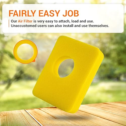 Miniatura 5 de BlueStars 6 filtros de espuma para filtro de aire 799579  Sustituye a BS 4248 5434 799579  Compatible con cortacésped motor 09P602 09P702 550e-550ex