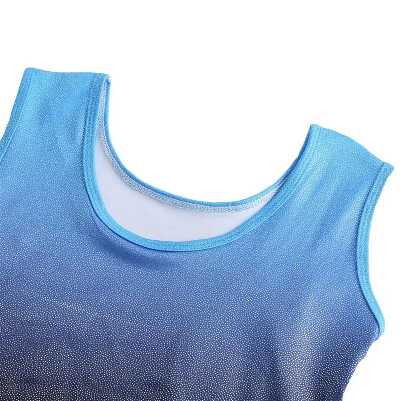 Maillot Gimnasia Ritmica Leotardo de Ballet for niñas Gimnasia sin Mangas Leotardo Profesional de una Pieza con Brillo de Rhineston(P,6)
