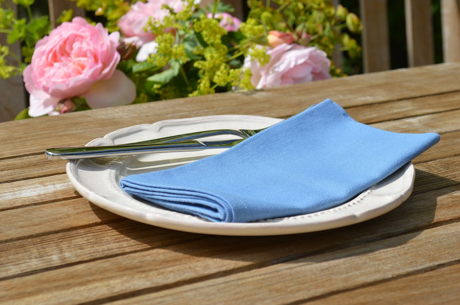 Napkins, 100% Cotton in Storm Blue pack of 4 Quayside Home