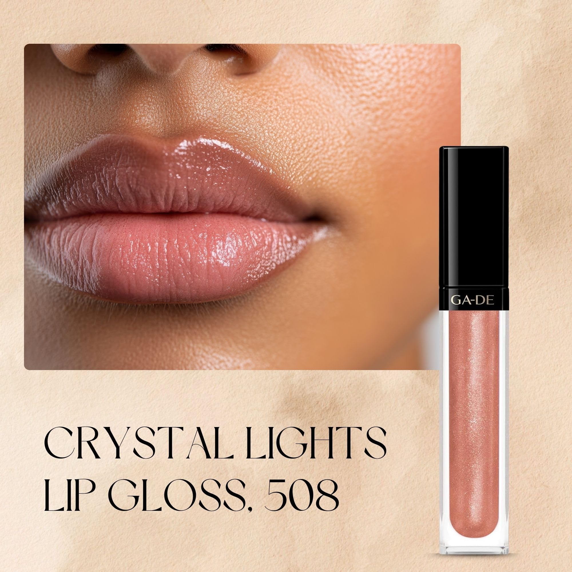 Amazon.com : GA-DE Crystal Lights Lip Gloss, 508 - Enriched with