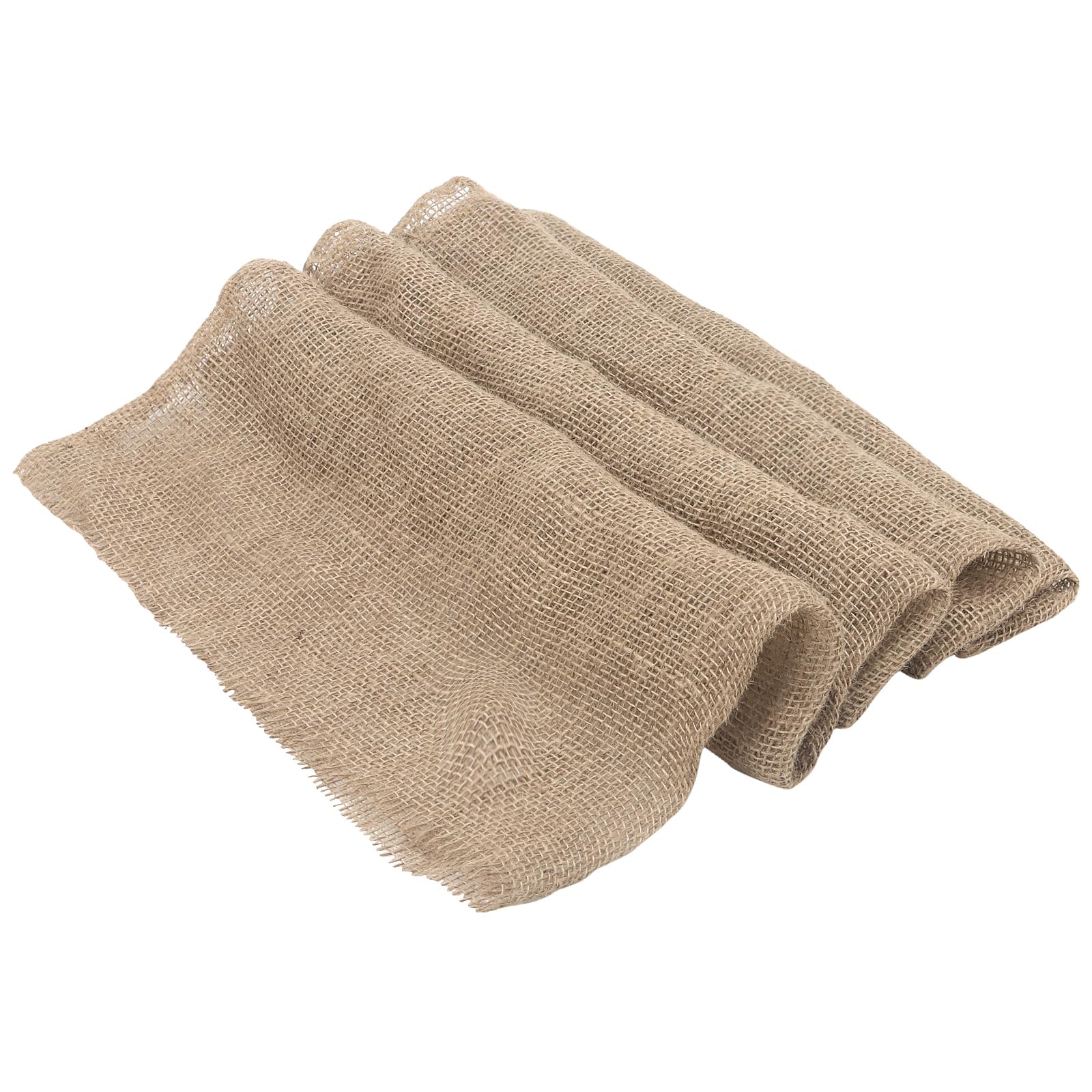 JEUIHAU Tela de arpillera de yute natural, rollo de tela de arpillera de 40 pulgadas x 32.8 pies, tela de yute para decoraciones, bodas, mantel, manualidades, decoración rústica de fiestas