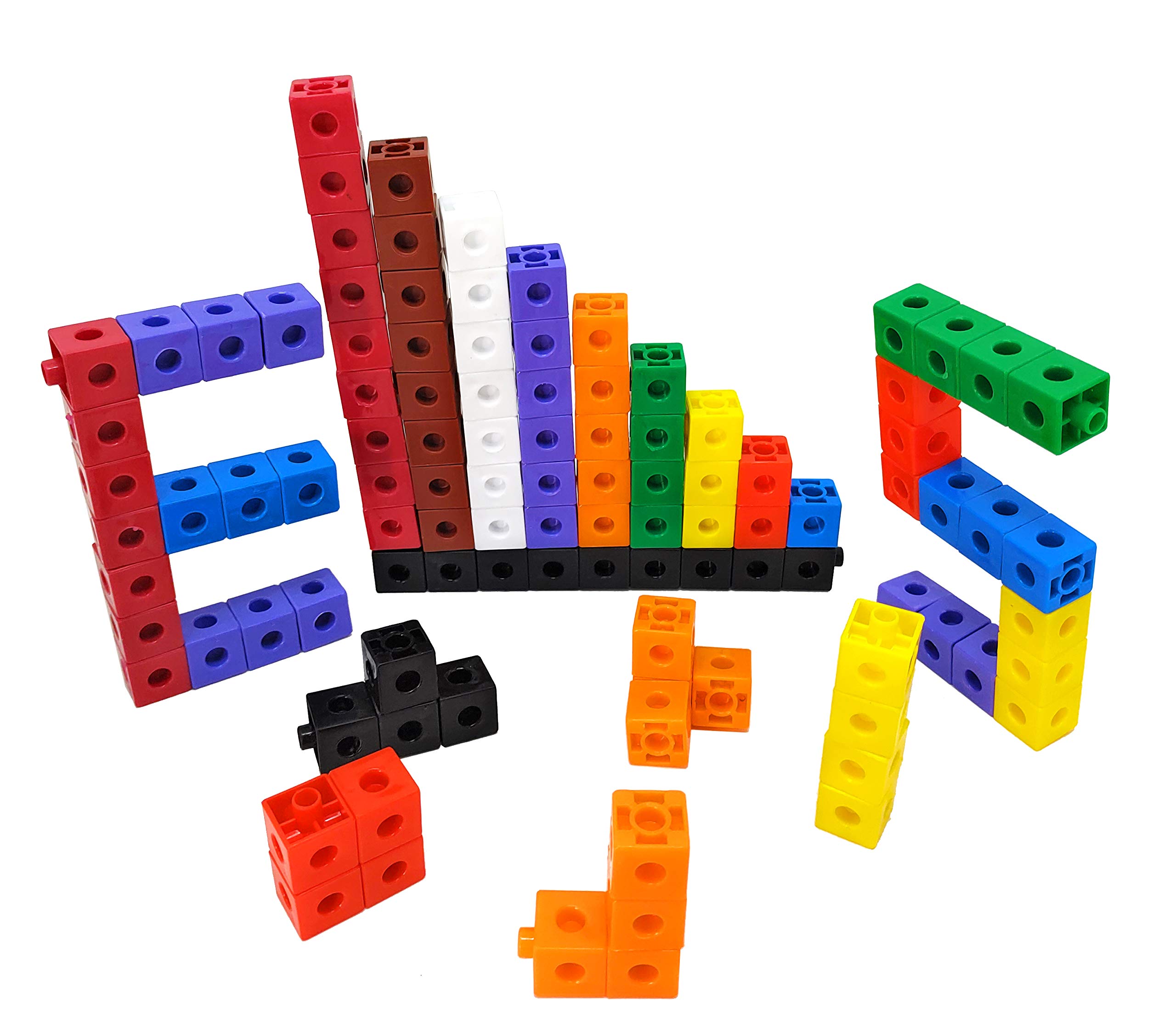 StepsToDo Pack 100 Unifix Cubes in 10 Colours (Multicolour). 2CM Size