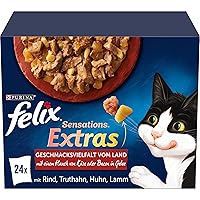 FELIX Sensations Extra, cibo umido per gatti in gelatina