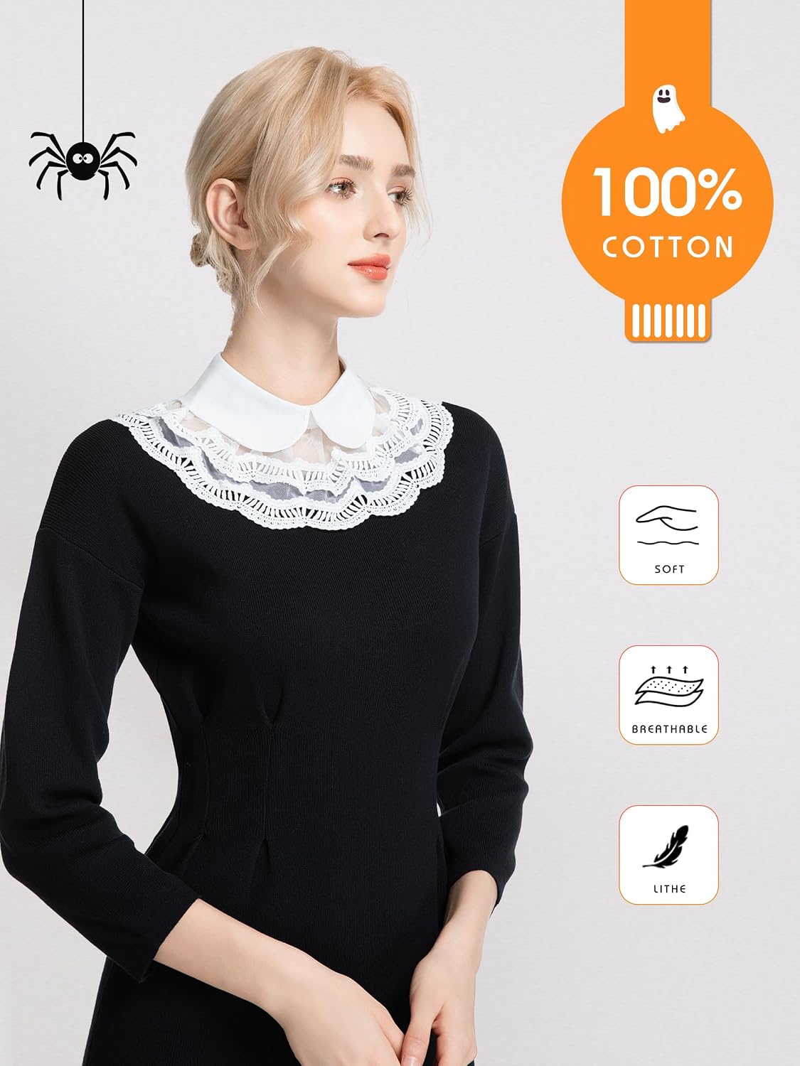 Lace Clown Collar Neck Ruffle Victorian Jester Collars