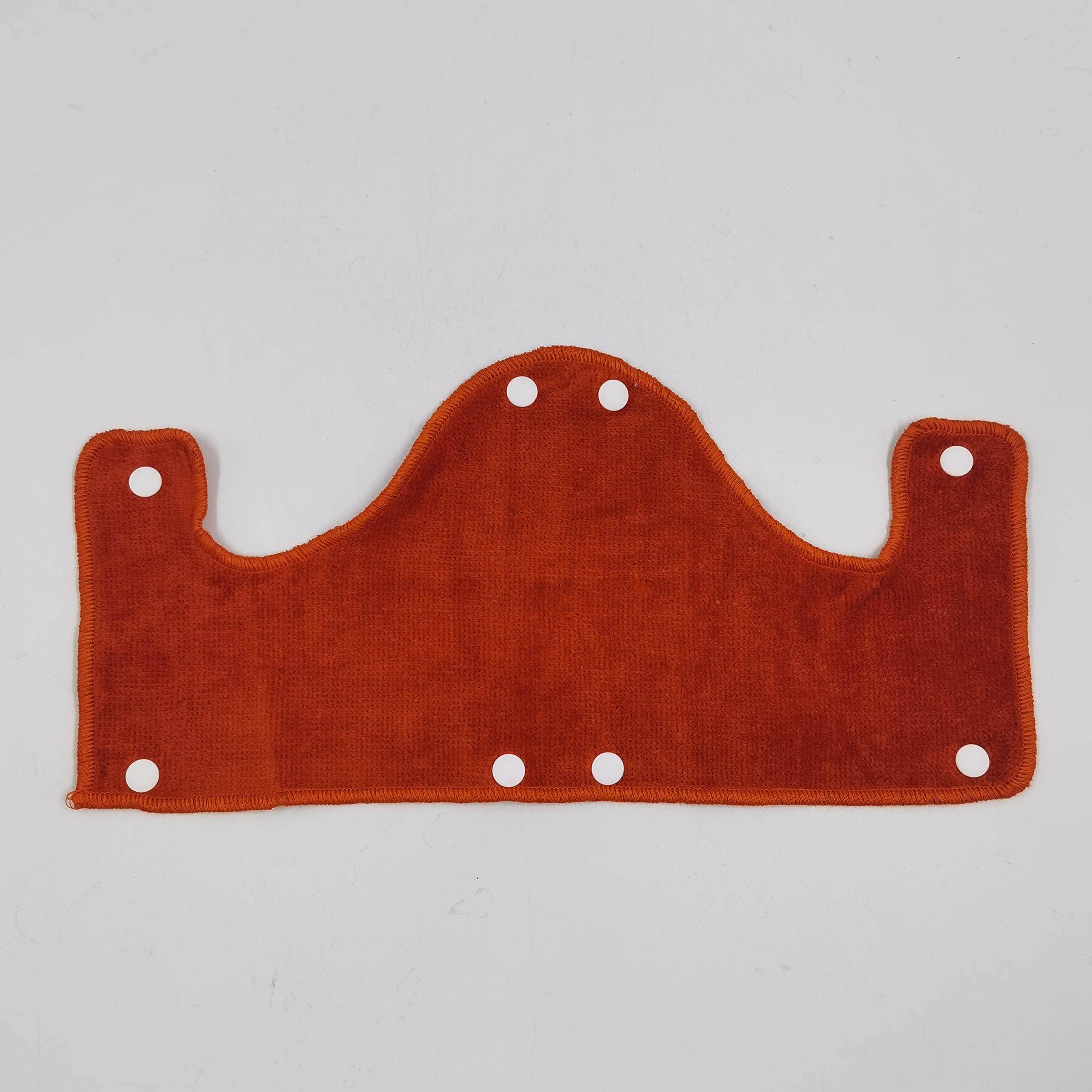 Big Orange - Fascia per il sudore, riutilizzabile, lavabile, in spugna di cotone, con chiusura a scatto, 6 pezzi per confezione