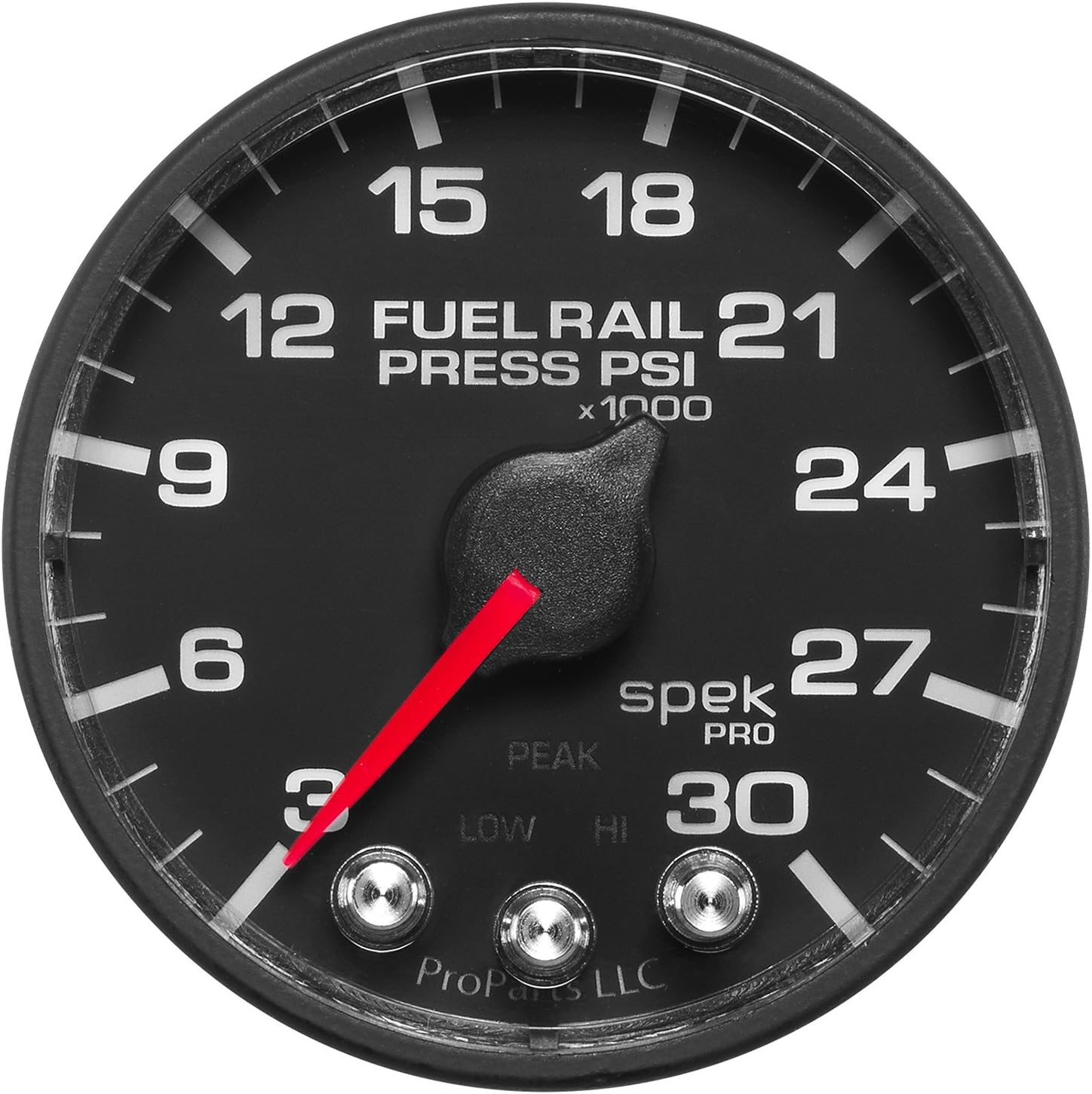 Pro Parts P321328 Spek-Pro 2-1/16" Electric Fuel Rail Pressure Gauge (3-30K PSI, 52.4mm)