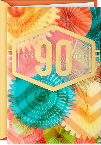Hallmark Tarjeta de 90 cumpleaños (90 años joven)