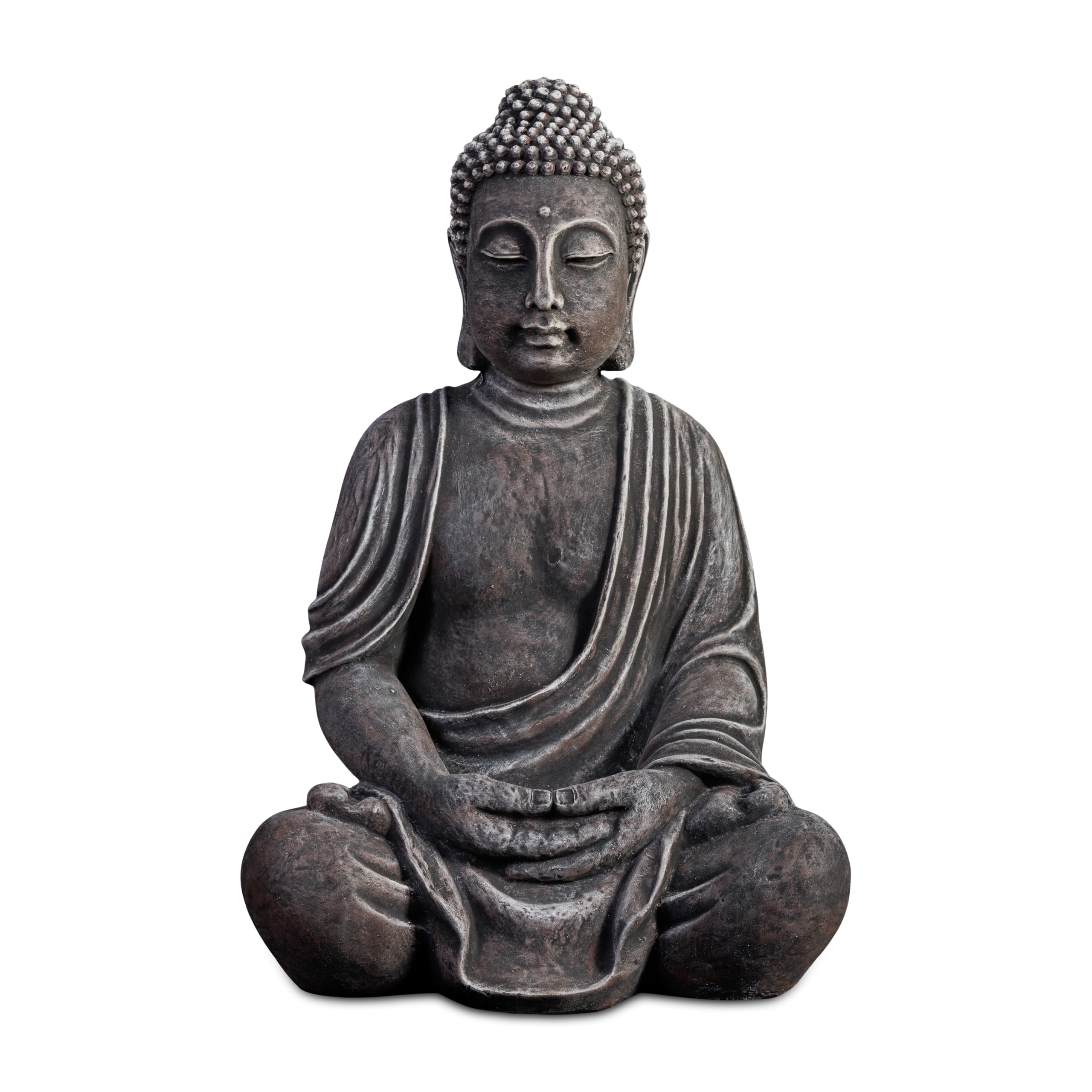 gartendekoparadies.de Statue de Bouddha géante en Pierre reconstituée, résistant au Gel (Multicolore)
