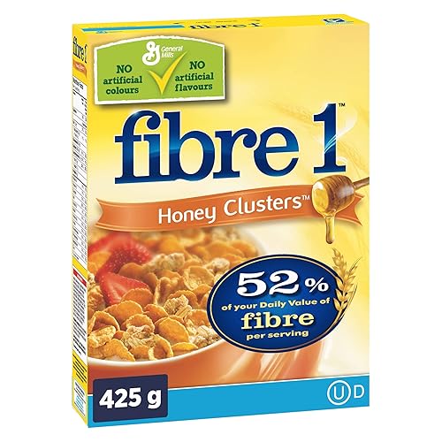 Fibre 1 Cereal en racimo de miel, 425g/15oz.
