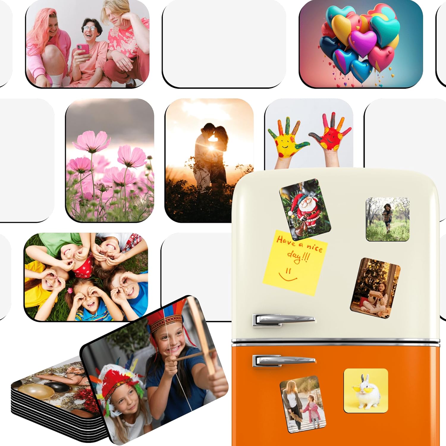 10pcs Sublimation Blanks, Enlarge 4 x 6 Inch Sublimation Refrigerator