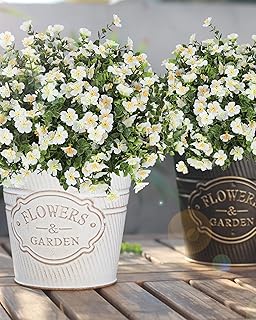 Artificial White Outdoor Artificial Flower Bundles