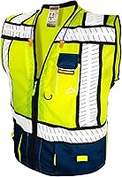 Vista 10 de KwikSafety - Chaleco de seguridad SHERIFF & SPECIALIST [Bolsillos de uso múltiple] Chaleco reflectante Clase 2 ANSI OSHA para hombres