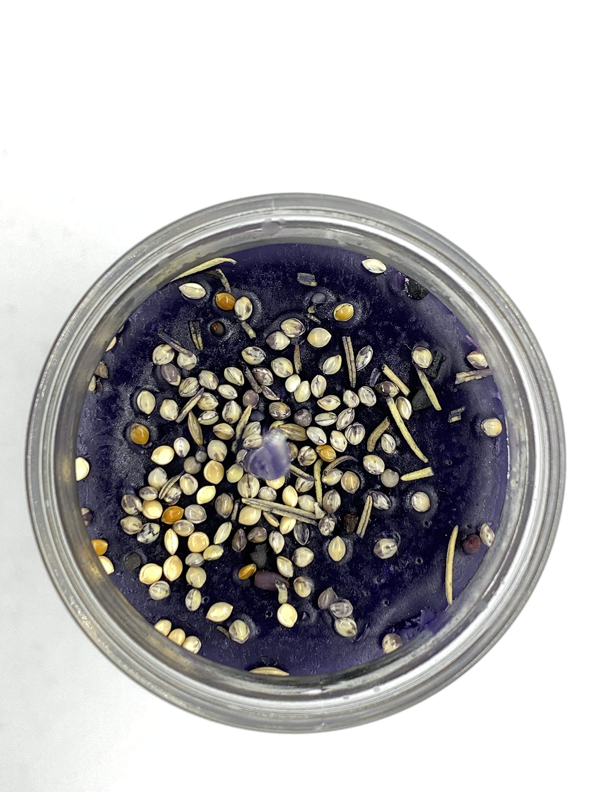 Yo Domino a Mi Patron Fixed Candle - Glass Candle with Bow - Red - Modern - Religion