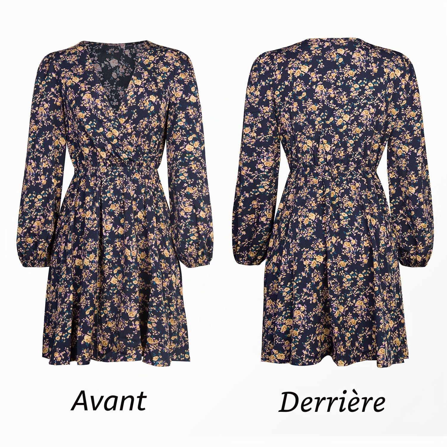 CUPSHE été Femmes Licou Wrap Maxi Longue Robe Florale découpée smockée ajustée Taille Plage Vacances Robe Maxi Longueur