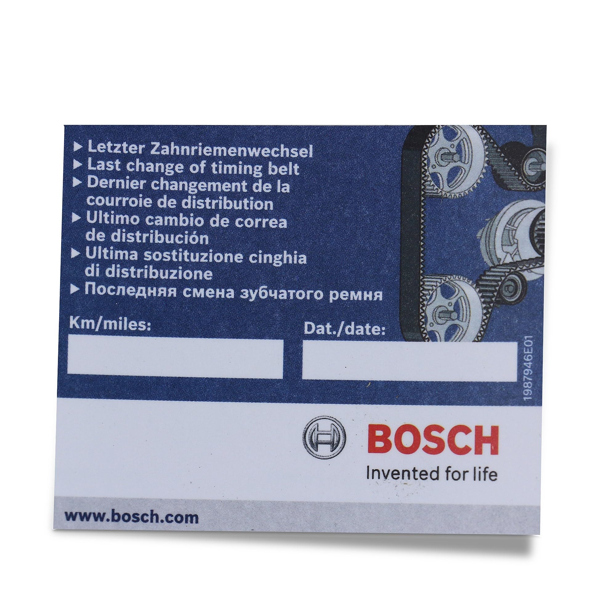 BOSCH 1 987 946 386 Kit cinghia distribuzione pompa acqua N° denti: 129 22 mm Compatibilità con FORD KA RU8, FIAT 500 312 PANDA 169 GRANDE PUNTO 199 PUNTO 188 Panda Hatchback 312, 319