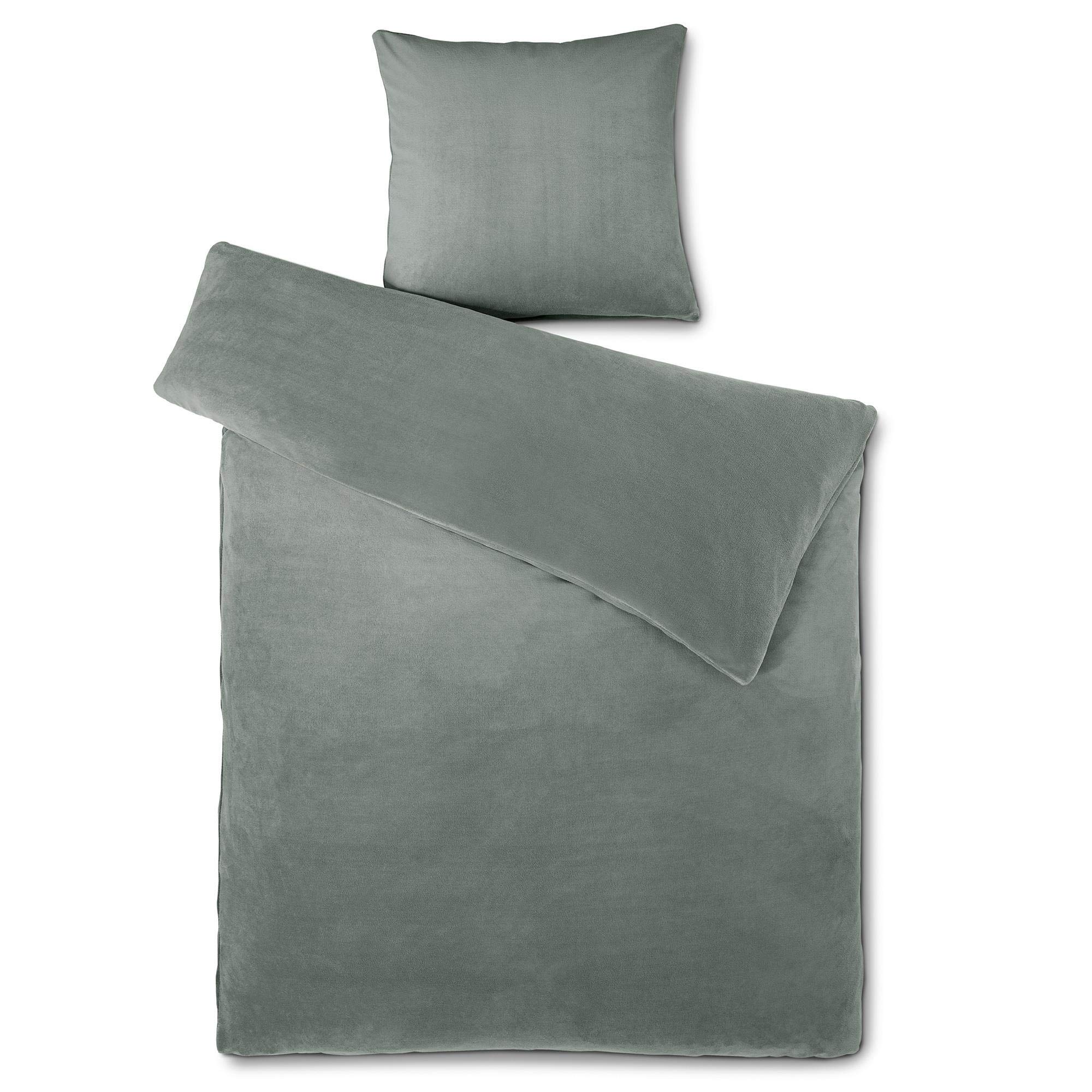aqua-textil Feelwell Ropa de Cama Microfibra de vellón de coralina Invierno 2tlg. 135 x 200 cm Gris