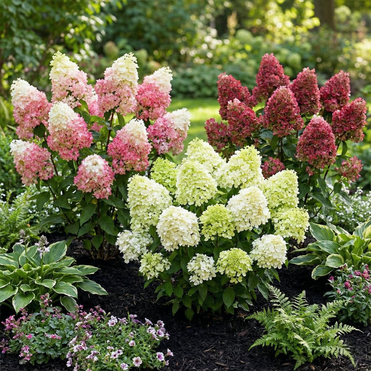 Hortensien Winterhart Paniculata Collection (3 Pflanzen) - Hydrangea pflanzen aus Holland - Echte Garten Hortensie (kein Samen, Kunstblumen und nicht künstlich) - Mehrjährig Balkonpflanzen