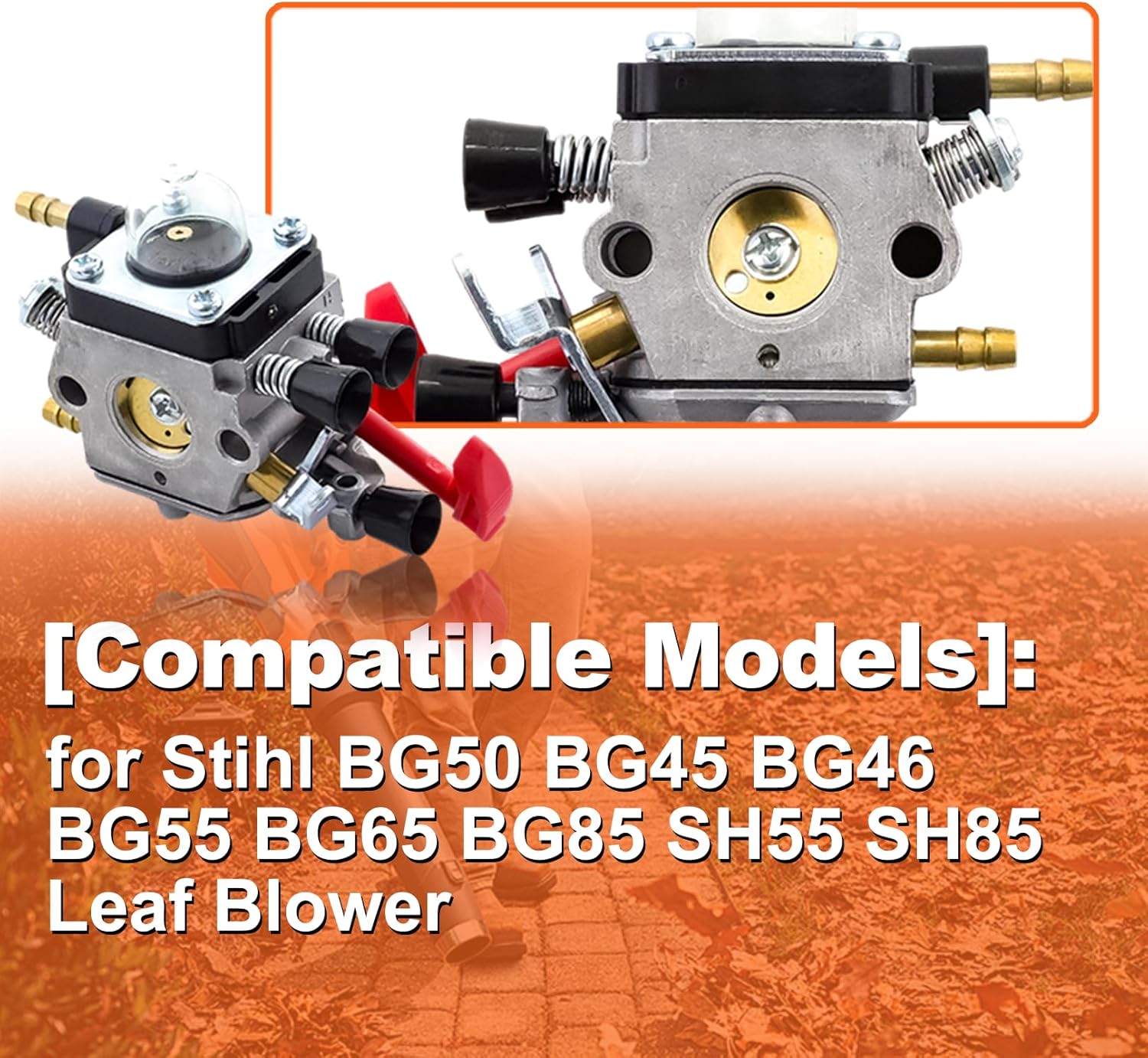 Upgrade Your For Stihl Leaf Blower with Complete Maintenance Kit For BG50, BG45, BG46, BG55, BG65, BG85, SH55, SH85 - Includes OEM Carburetor 4229 120 0650 and Accessories