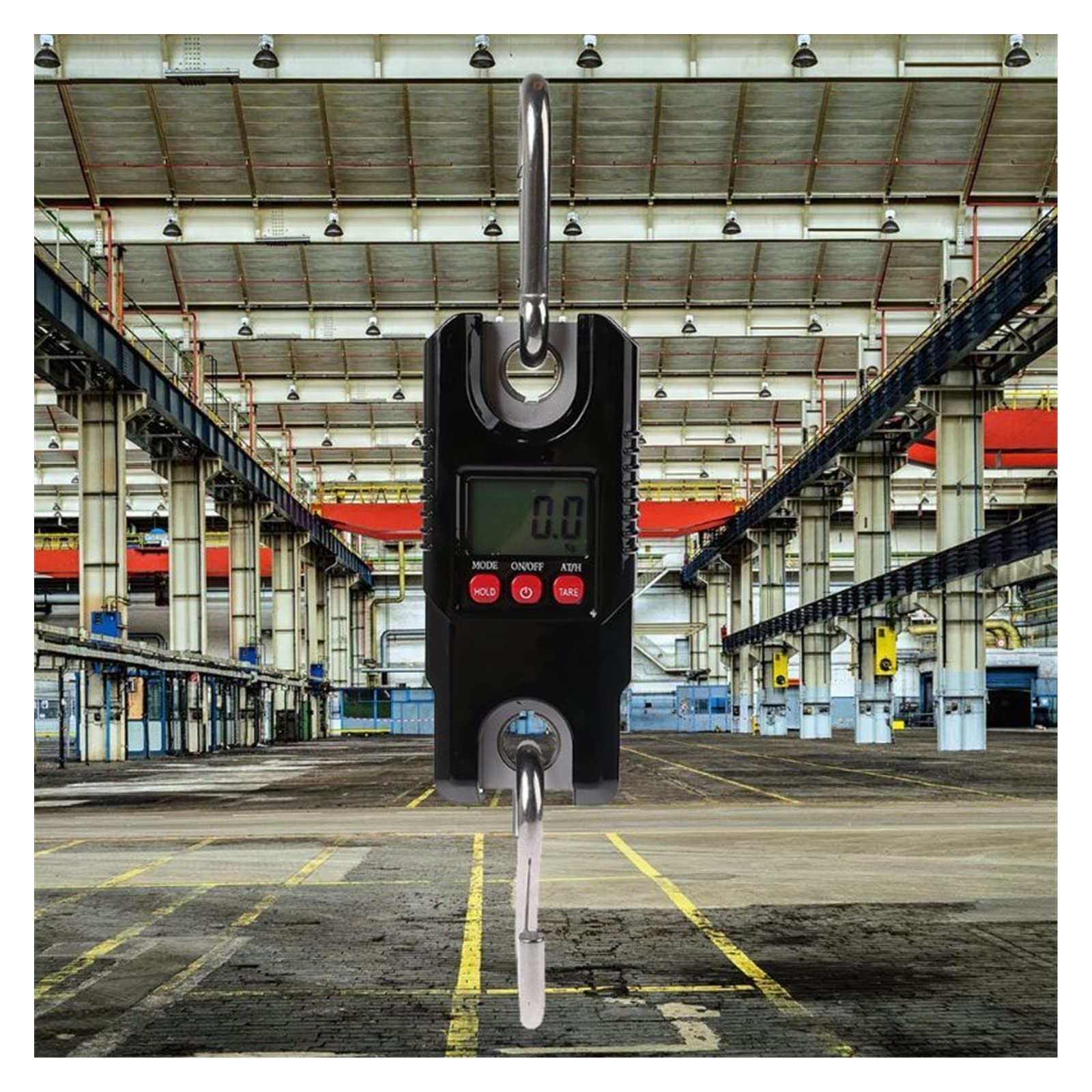 Bilancia Digitale Appesa 300kg - Per Caccia, Pesca, Agricoltura Con Funzione Hold/Tare, LCD - Foto 9