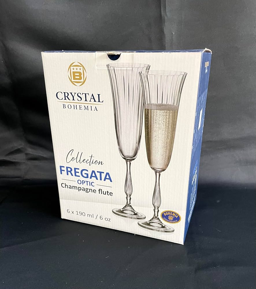Bohemia Glass 12個セット Amazon.com | Czech Bohemian Crystal Glass Set of 6 Champagne