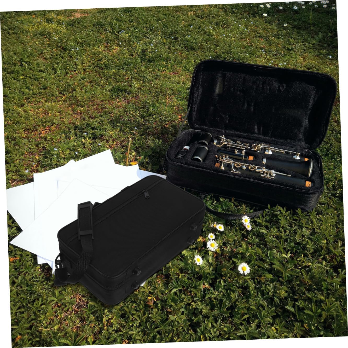 Wear Resistant Oxford Cloth Clarinet Case Lightweight Storage Bag for Woodwind Instruments Portable Clarinet Box Suitable for Travel and Daily Protection