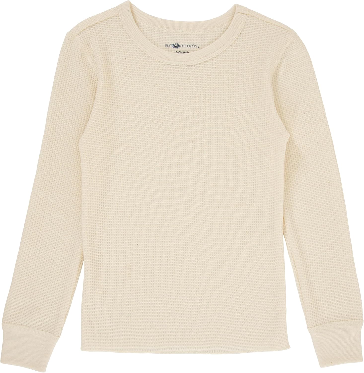 Fruit of The Loom Boys Premium 2-Pack Thermal Waffle Crew Top - Image 2