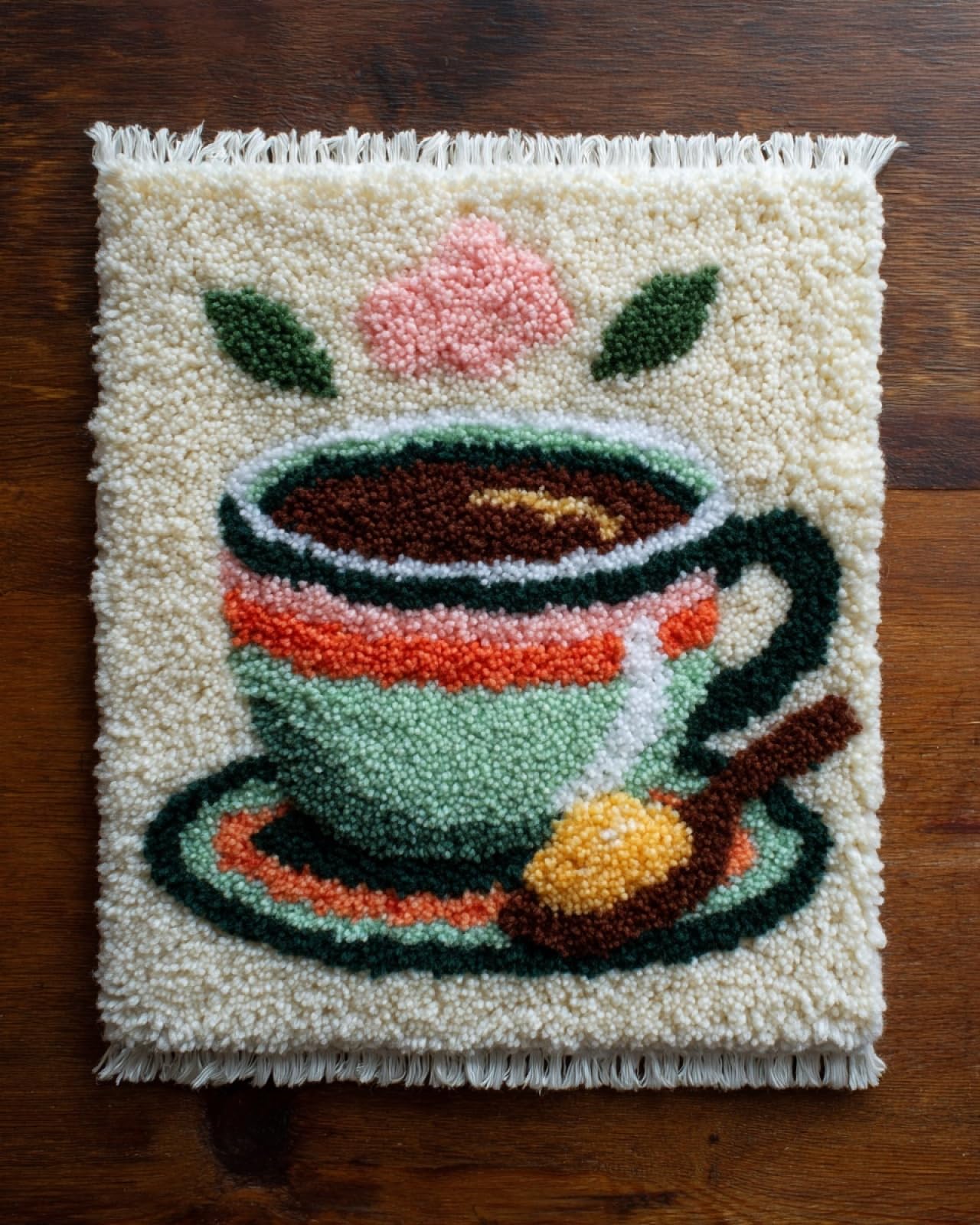 Wallphantom DIY Latch Hook Rug Kit,Cup