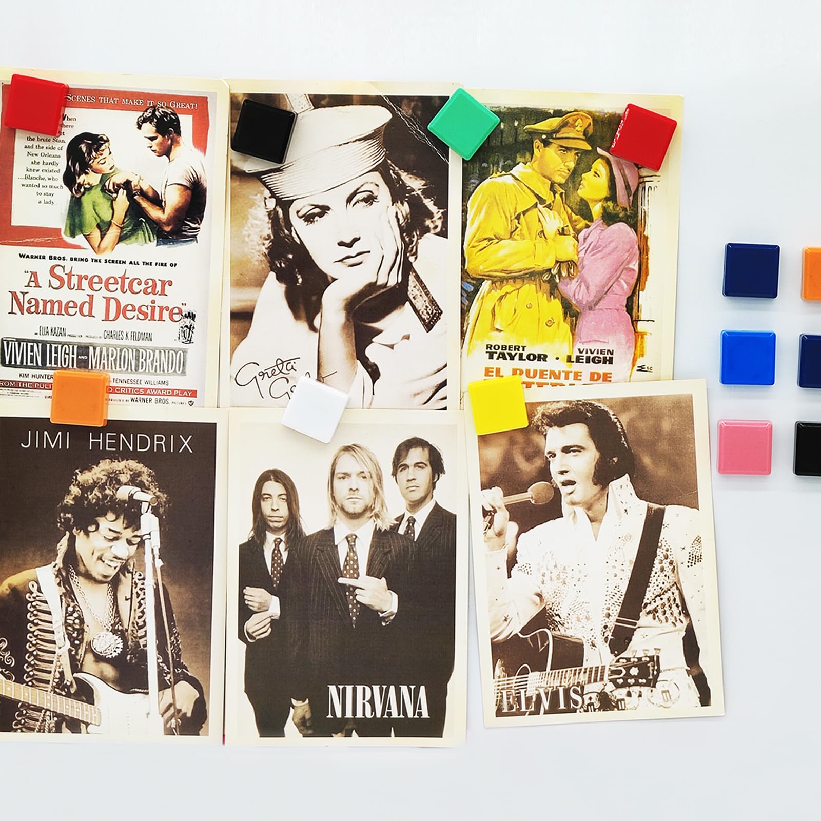 Calamite Per Frigorifero Colorate - 10 Pezzi | Magnetismo Potente | Per Lavagne, Note E Decorazioni | 10 Colori Vivaci