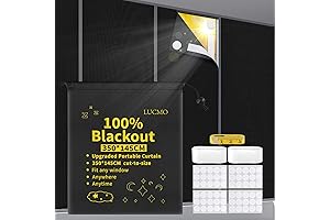 LUCMO Black Out Temporary Window Coverings