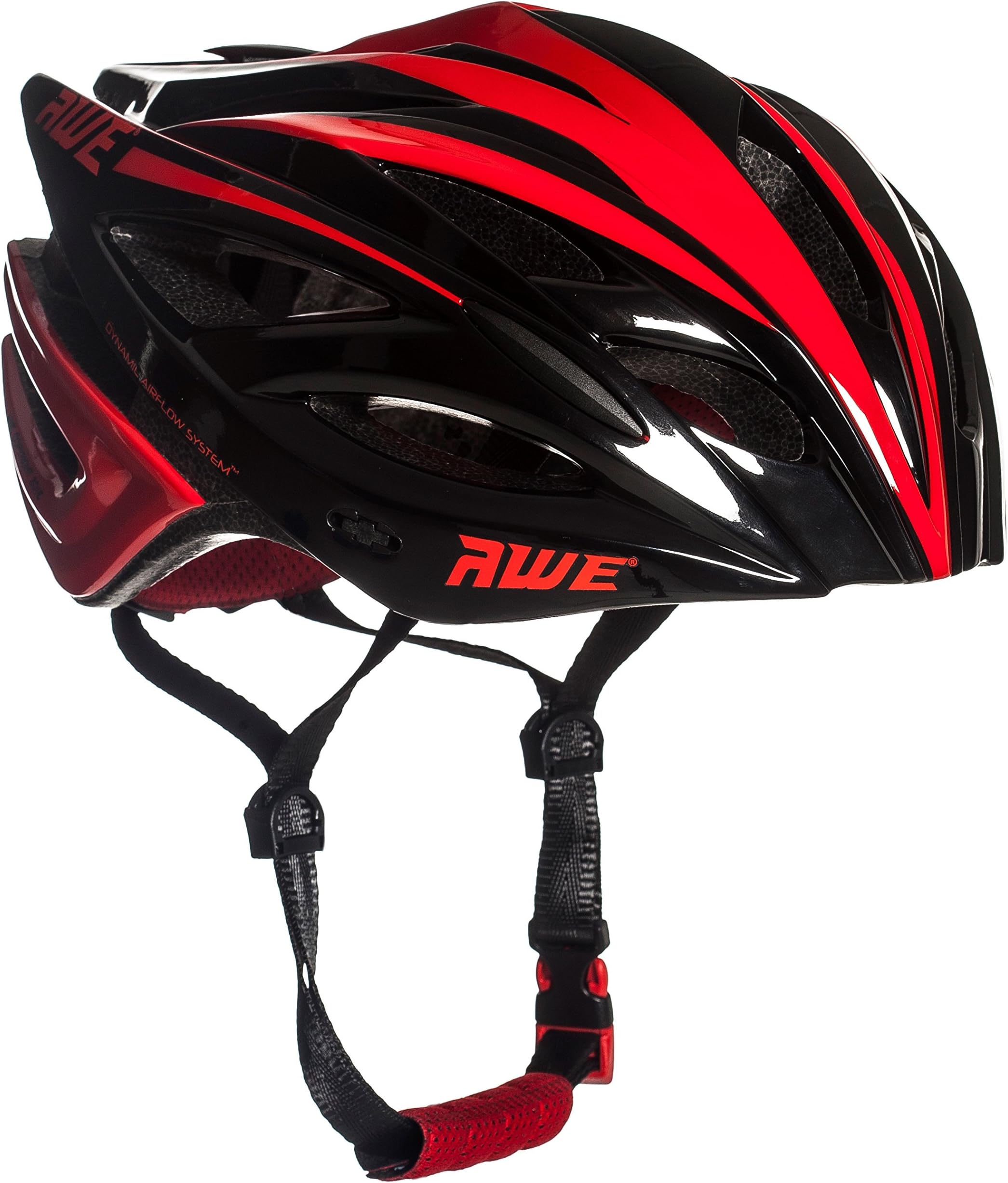AWE® AWEBlade™ In Mould Adult E-Bike/Bike Helmet 55-58cm Black/Red *FREE 5 YEAR CRASH REPLACEMENT*