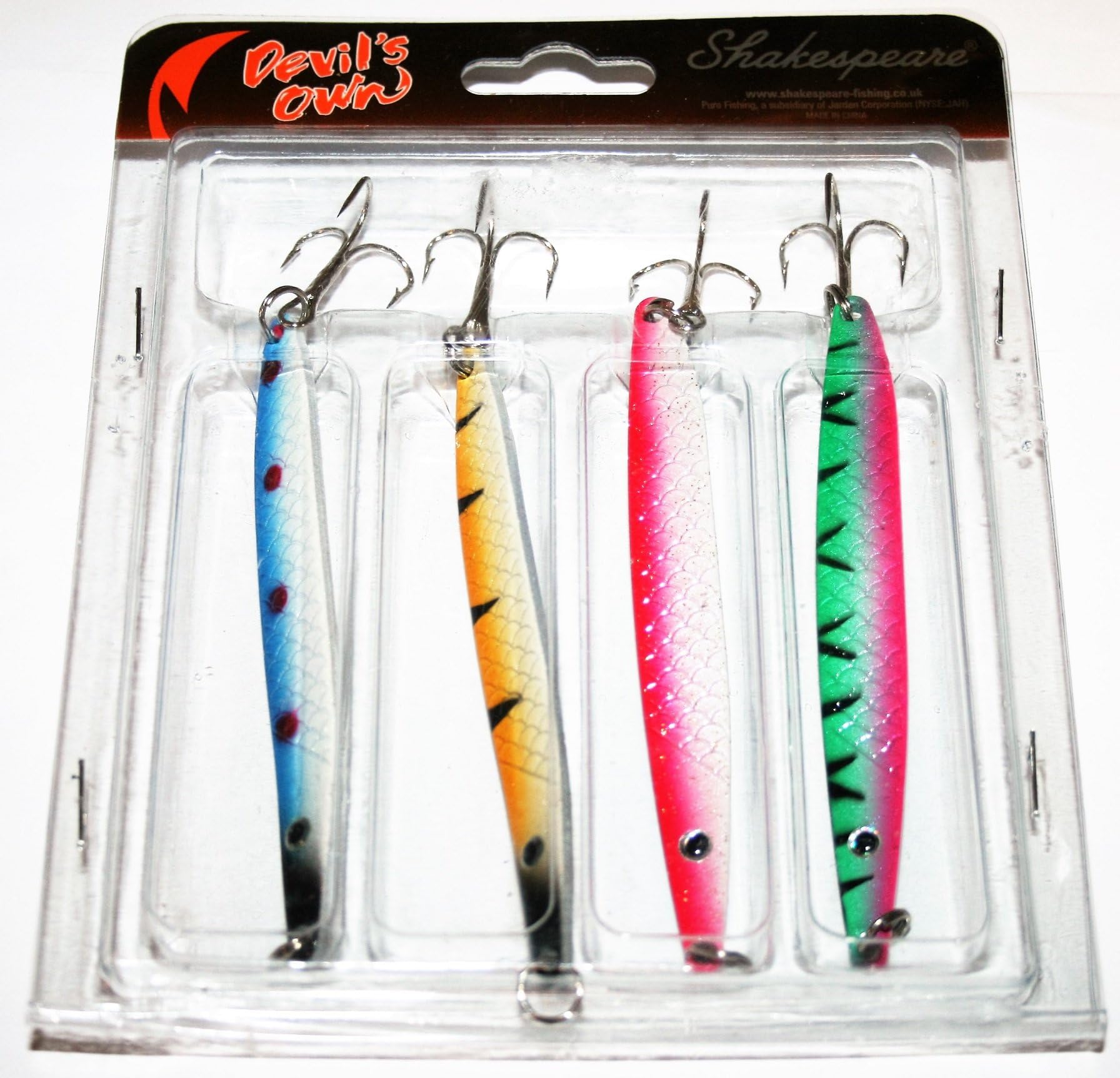 SHAKESPEARE Devils Own Slim Jim Spoon 4 piece selection 2-21grm