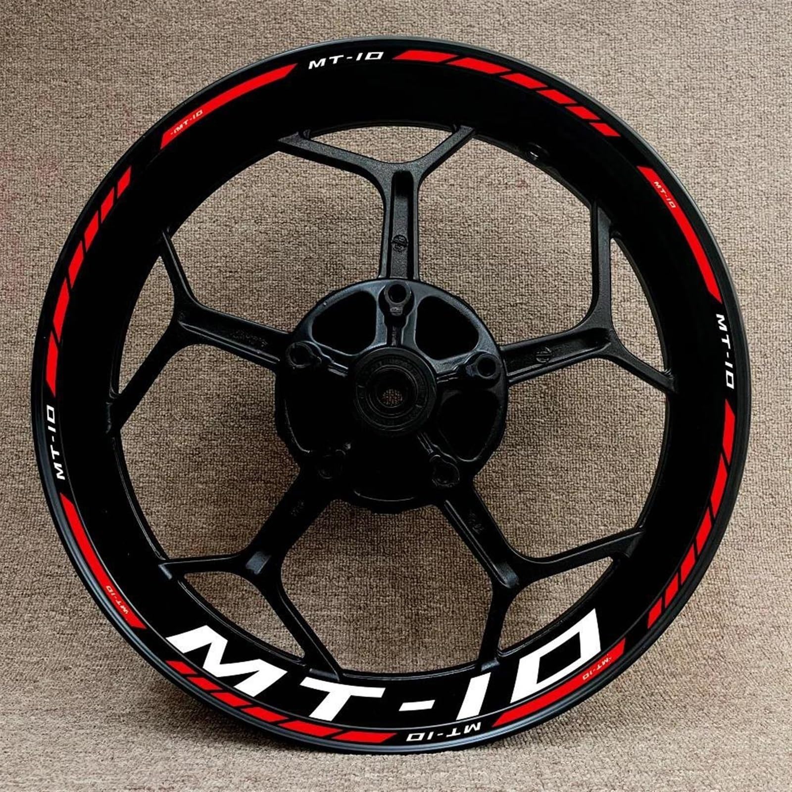 Stickers Motorcycle Accessories Reflective Rim Edge Stripes Wheel Stickers for MT-10 Mt10(Style 21)