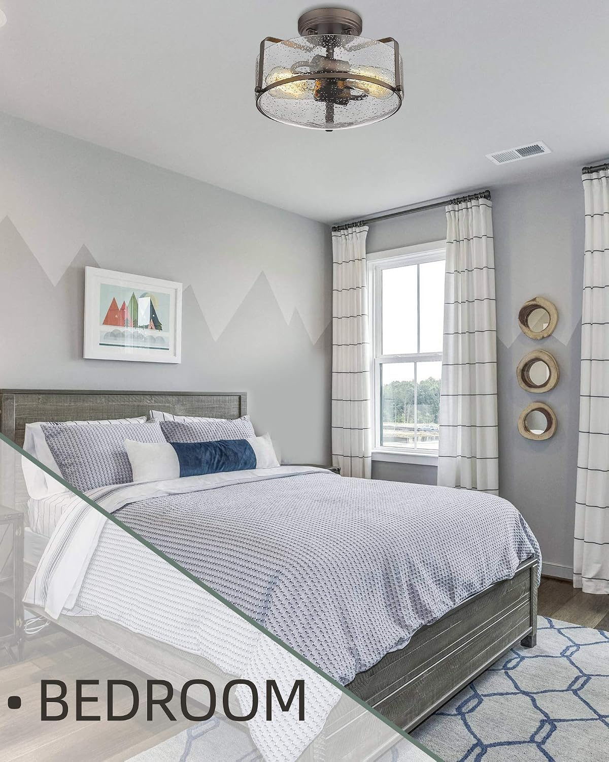 One-Day Sale: Up to 40% Off Farmhouse Semi-Flush Mount Ceiling Light, HWH Industrial Close to Ceiling Light Fixture with Clear Glass Lampshade, 1-Light for Kitchen Schoolhouse Bedroom Hallway Dining Room Bathroom, 5HZG13-F ORB Up To 40% OFF Farmhouse Semi-Flush Mount Ceiling Light, HWH Industrial Close to Ceiling Light Fixture with Clear Glass Lampshade, 1-Light for Kitchen Schoolhouse Bedroom Hallway Dining Room Bathroom, 5HZG13-F ORB