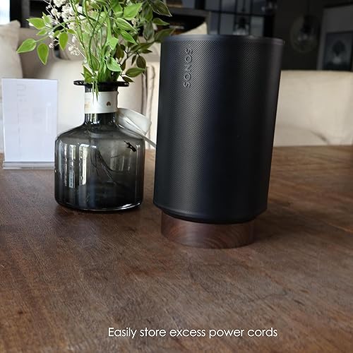 Miniatura 3 de Soporte de escritorio de madera para Sonos Era 100 Soporte de altavoz de escritorio - Sonos Era 100 Soporte para mesa, el soporte puede almacenar el