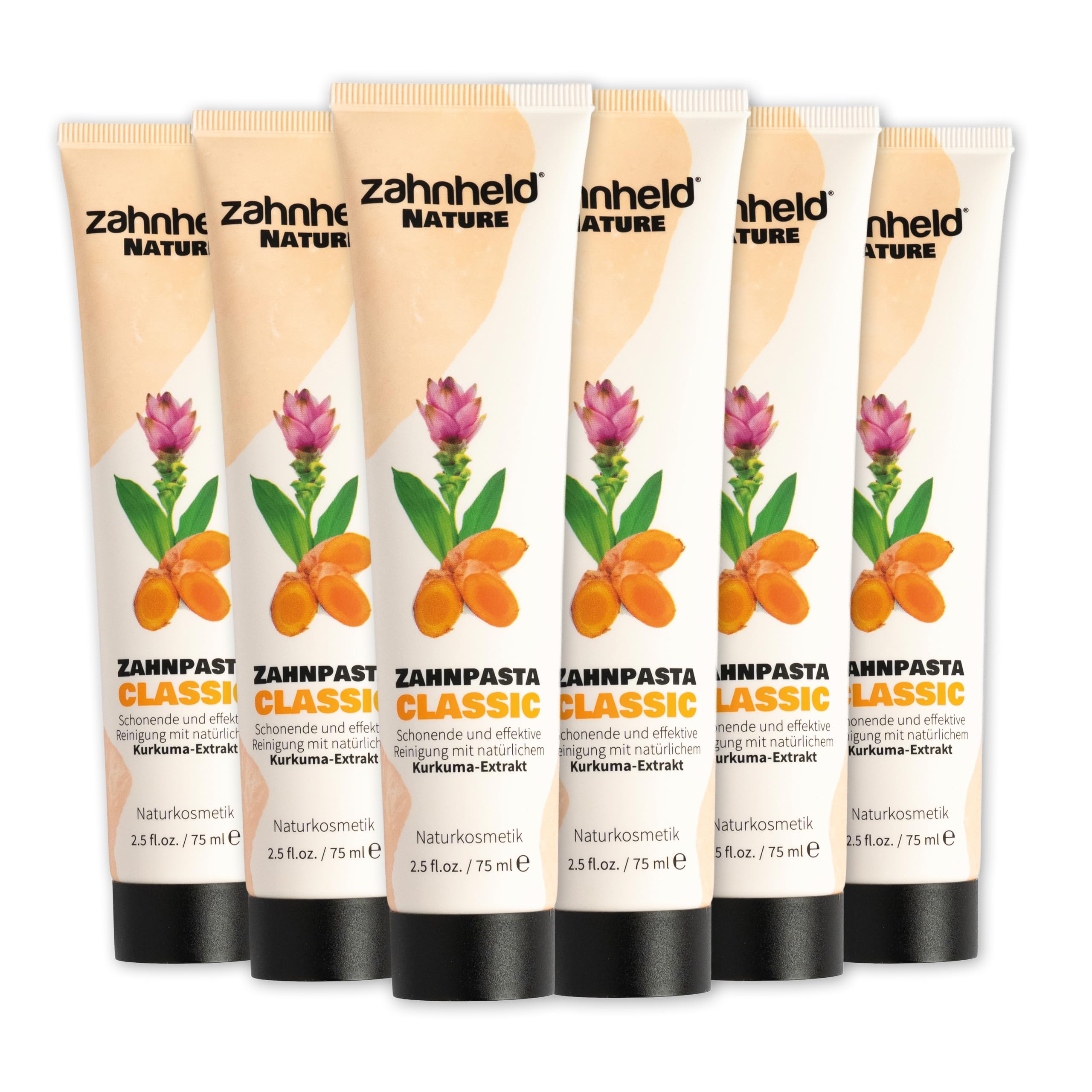 Zahnheld Nature Classic Zahnpasta ohne Fluorid, vegan, Kurkuma & Kokosöl