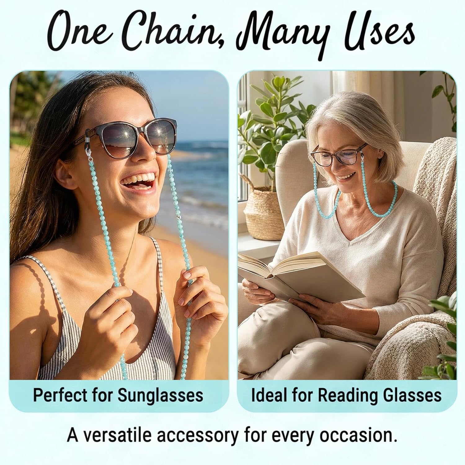 SynHHergyx Eyeglass Chains for Women