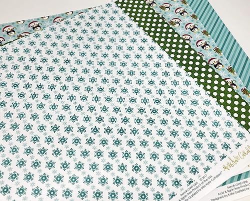 Miniatura 3 de Paquete de papel con patrón – Oh What Fun – Scrapbook Premium Specialty Paper de una cara de 12 x 12 pulgadas, colección incluye 16 hojas – por Miss