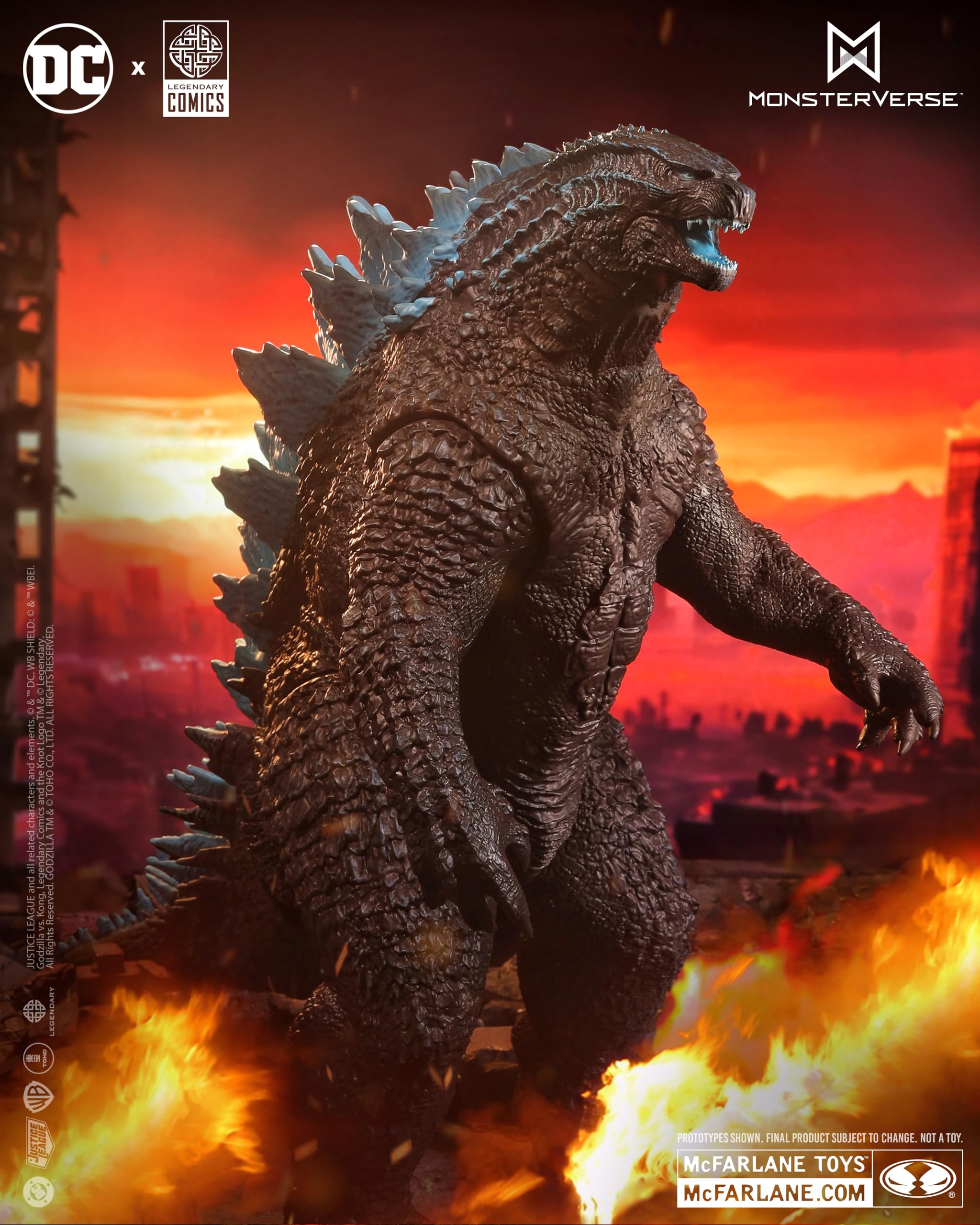 McFarlane Toys - DC Multiverse Wonder Woman kontra Godzilla (Liga Sprawiedliwości kontra Godzilla) 2 szt