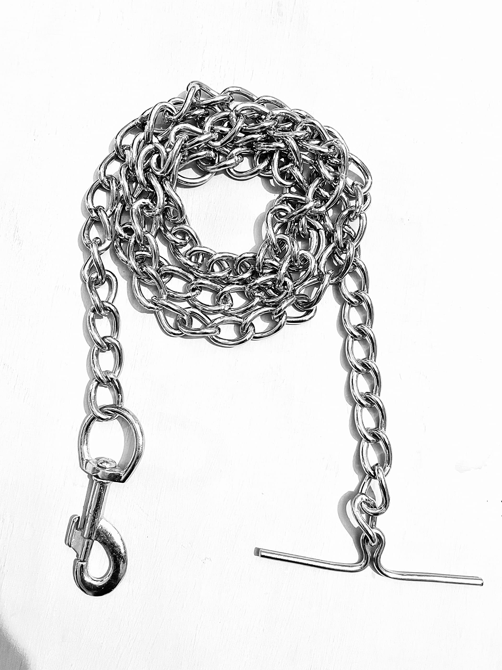 RIDEEP Dog Chain Steel for Small Puppies Dogs Leash Chain (L - 62inch) for Small Puppies Dogs (Grind No.10, 300 Grams) (B09JLQF6VF) Amazon Price History, Amazon Price Tracker