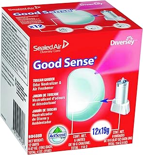 Diversey 904889 Good Sense Automatic Spray System, Tuscan Garden Scent, 0.67oz Cartridge (Case of 12)