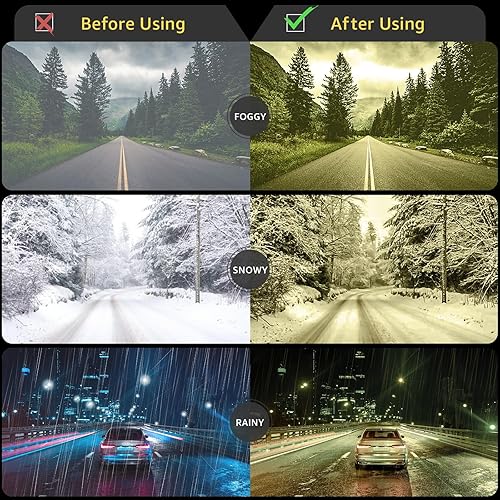 Miniatura 4 de Myiaur Gafas de conducción de visión nocturna para hombre, lentes polarizadas antideslumbrantes amarillas para noche con protección UV400