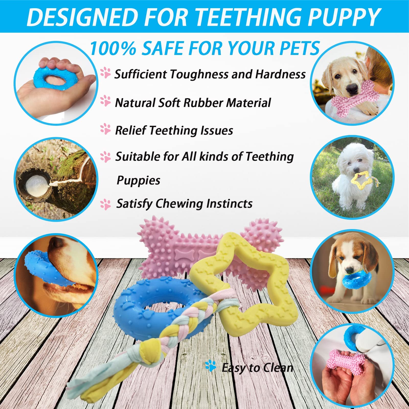Amazon | GUGOO 20個パック 子犬噛むおもちゃ 歯固め 犬 きしむ