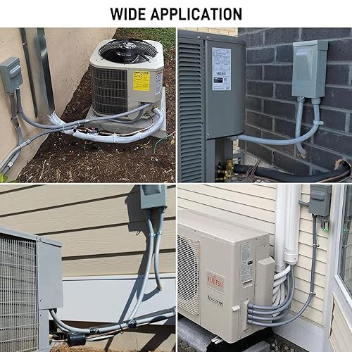 Miniatura 7 de Conducto flexible de 34 pulgadas Conector hermético líquido no metálico Conducto recto recto PVC flexible accesorios de conducto eléctrico 10PACK