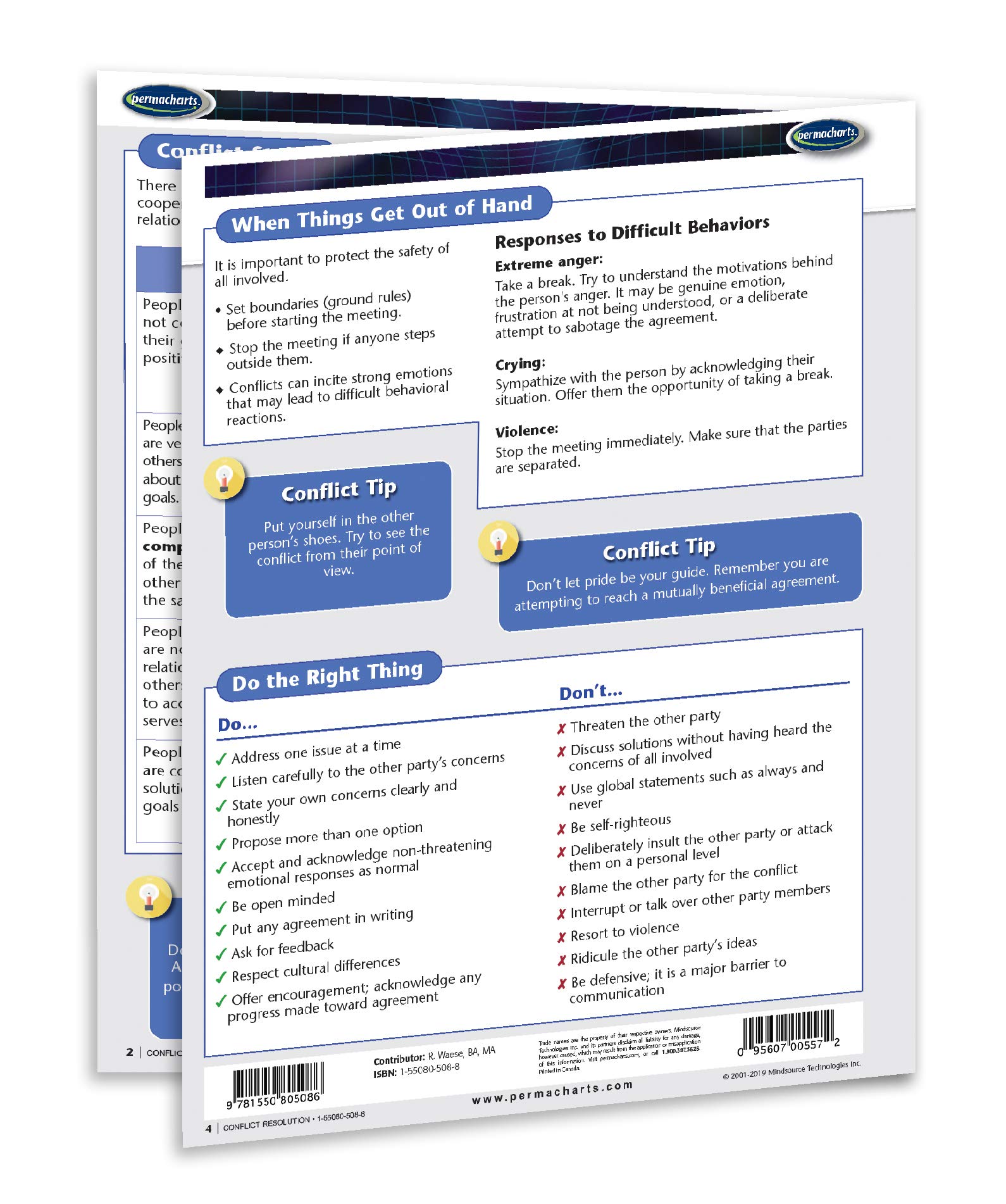 Conflict Resolution Guide - Productivity Quick Reference Guide by Permacharts - Image 3