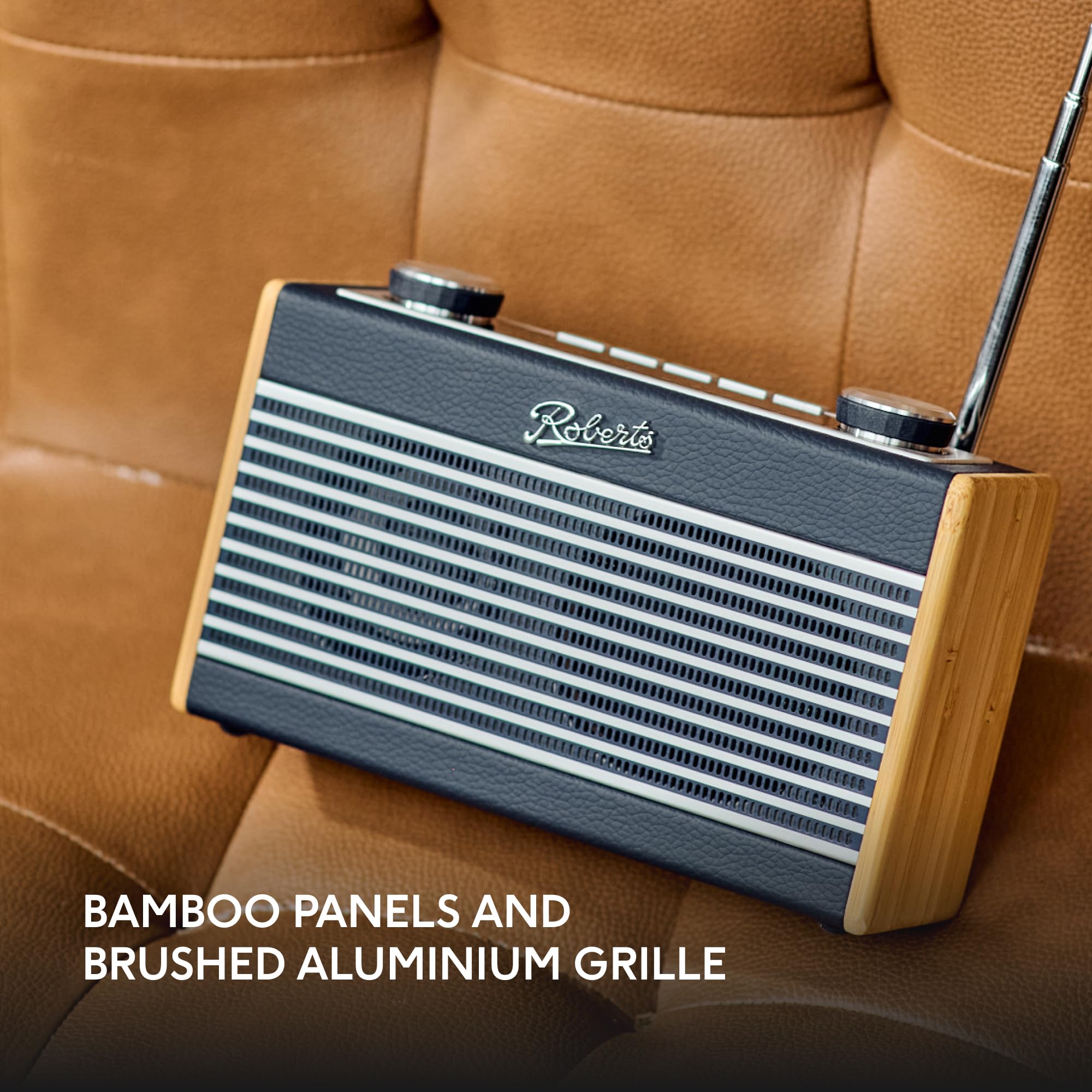 Roberts Rambler UNO - Radio Digital FM/Dab/Dab+ con Bluetooth, Color Azul Marino