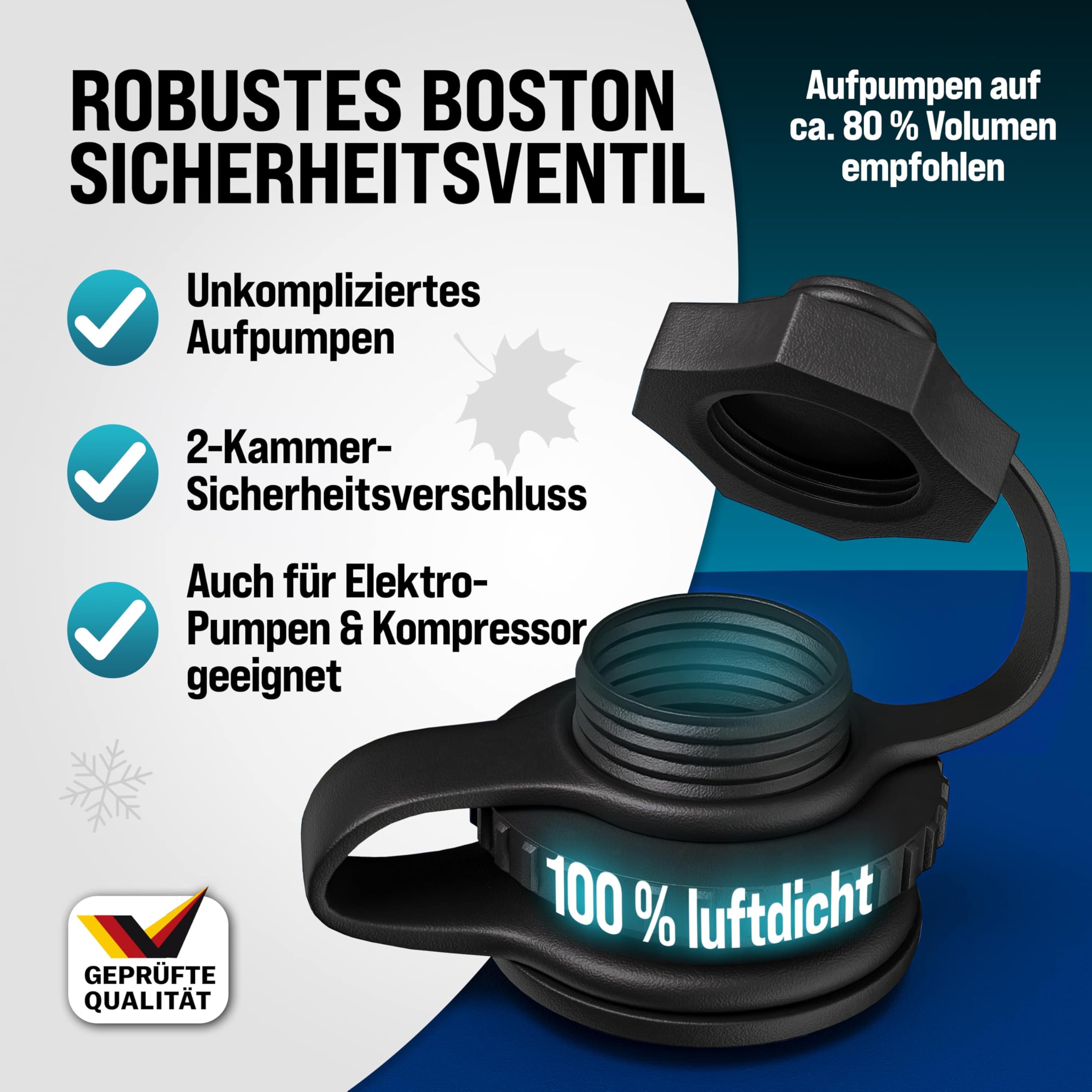 Monzana® Poolkissen 3m Winter Rund Chlorbeständig 2X Seil PVC Verstärktes Material bis -20° Doppelnaht Sicherheitsventil 6 Ösen Luftkissen Pool Abdeckung