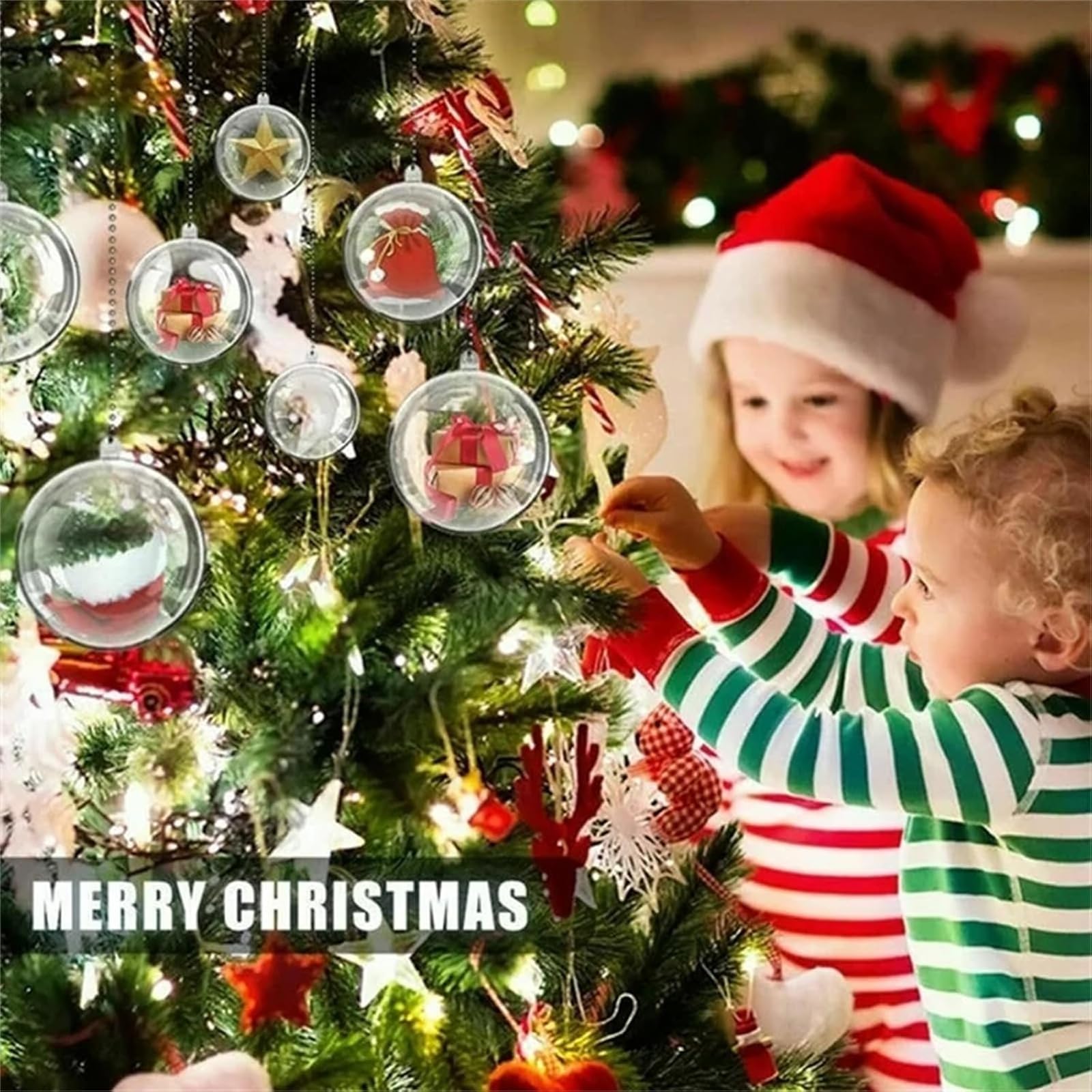 21 PCS Adornos para árboles de Navidad, Juego de Colgantes para decoración de árboles de Navidad, Adorno de Bolas de Navidad de plástico para decoración de Fiestas navideñas